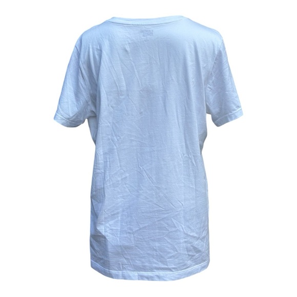 Lands' End Women's Cotton Short Sleeve V-Neck White T-Shirt Size Small NWT - Picture 3 of 7